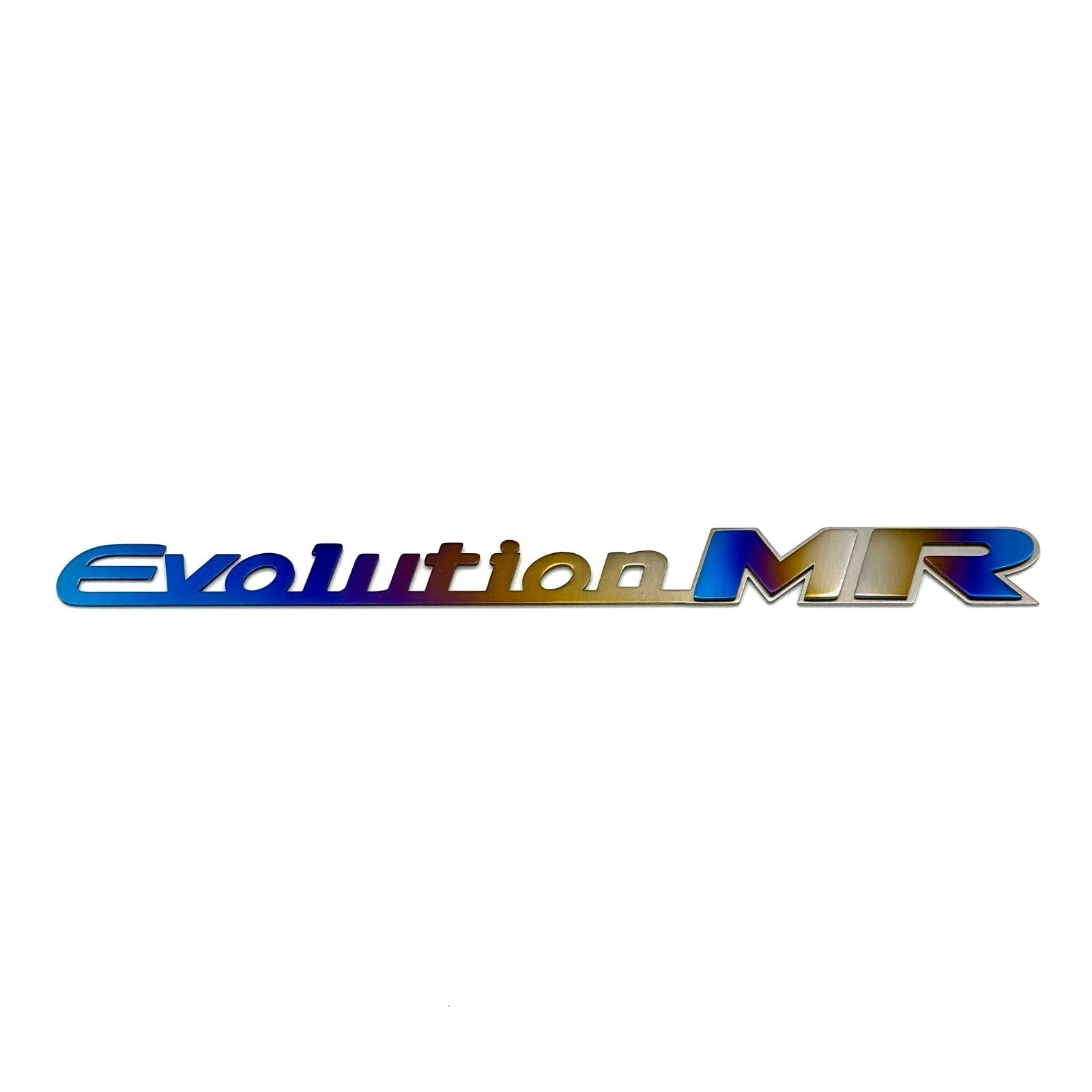 JDC Titanium "Evolution MR" Trunk Badge (Evo 8/9) - JD Customs U.S.A