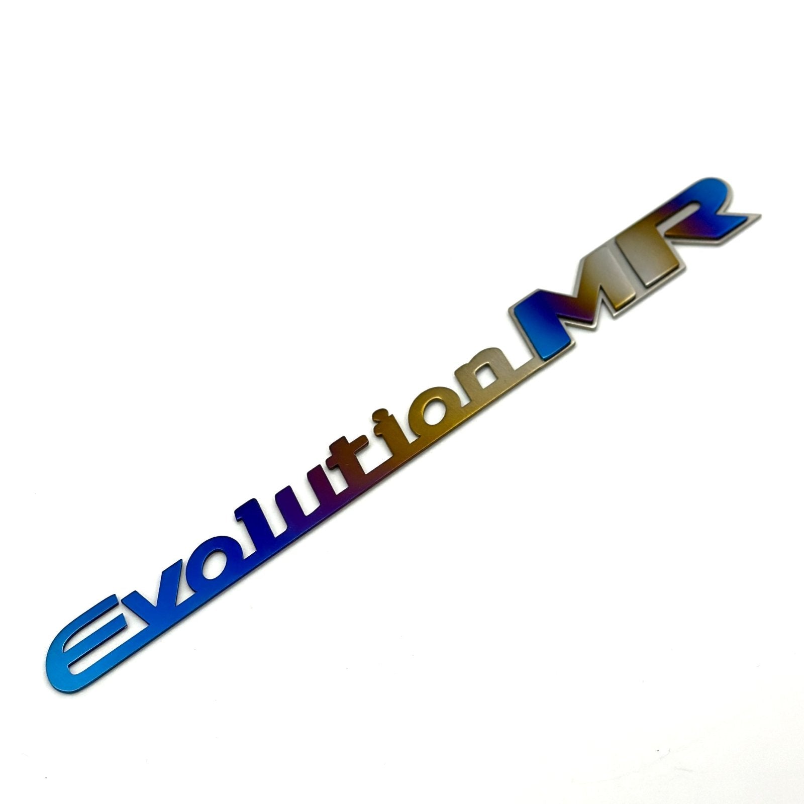 JDC Titanium "Evolution MR" Trunk Badge (Evo 8/9) - JD Customs U.S.A