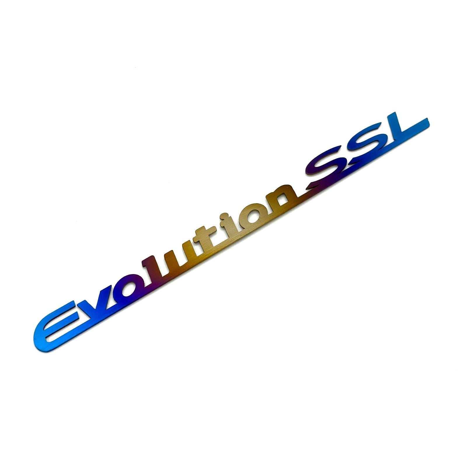 JDC Titanium "Evolution SSL" Trunk Badge (Evo 8/9) - JD Customs U.S.A