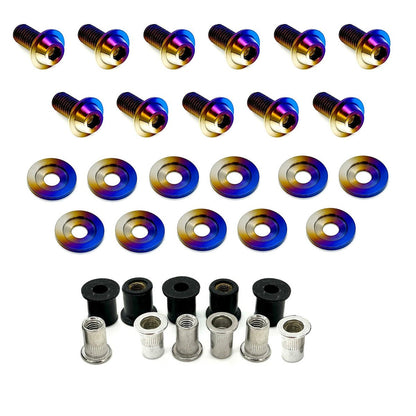 JDC Titanium Fender Weather Strip Hardware (370Z) - JD Customs U.S.A