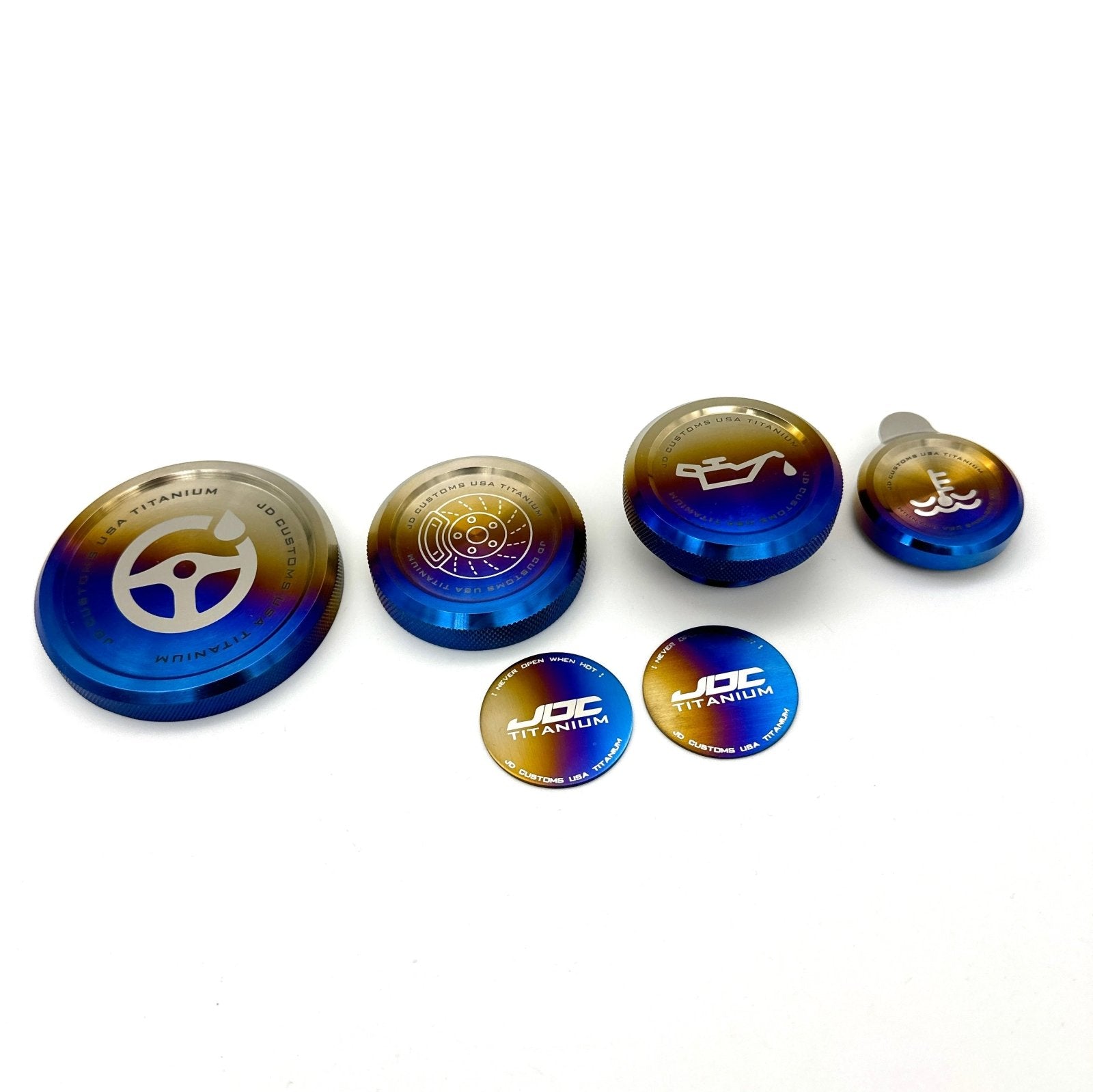 JDC Titanium Master Cap Set (15 - 21 WRX/STI) - JD Customs U.S.A