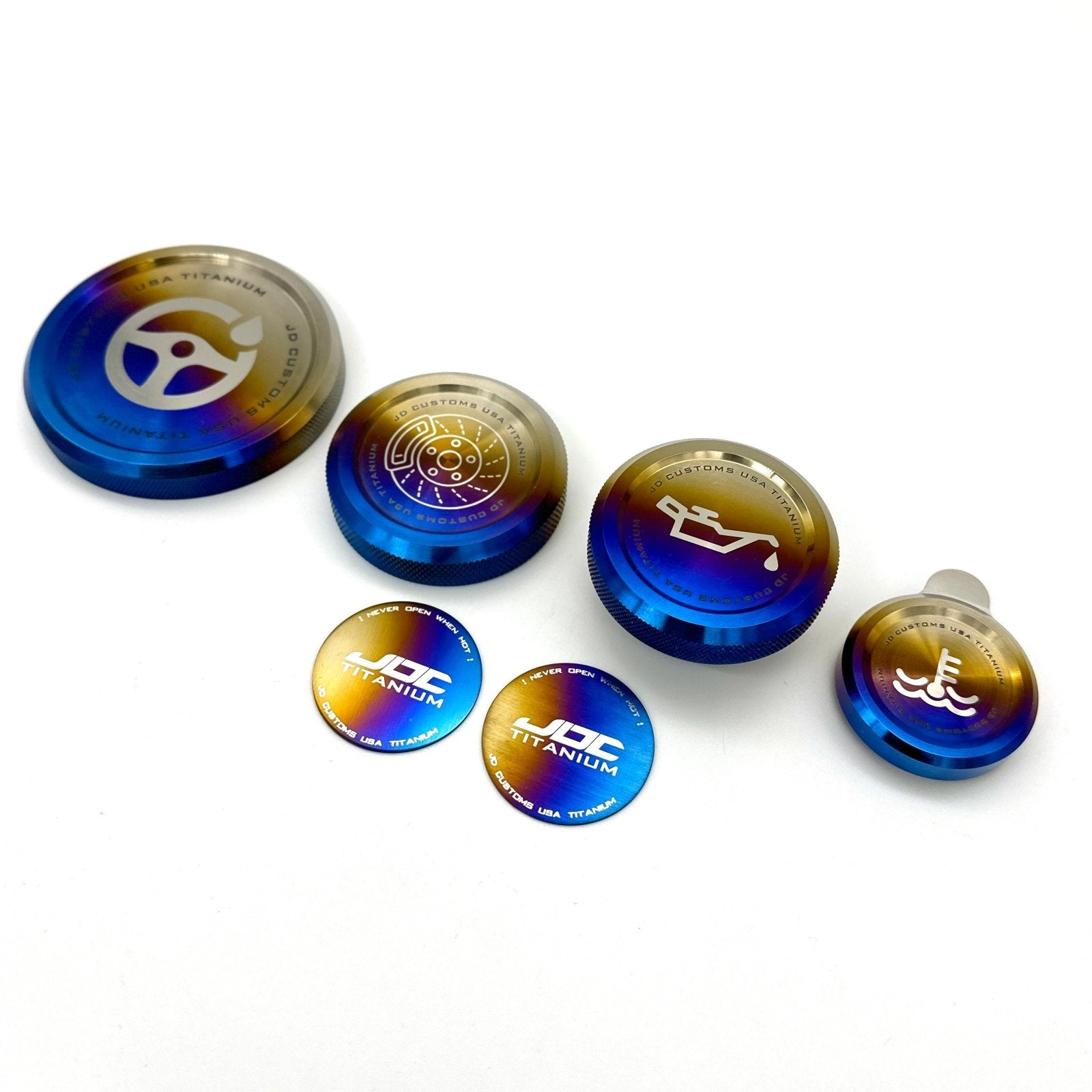 JDC Titanium Master Cap Set (15 - 21 WRX/STI) - JD Customs U.S.A