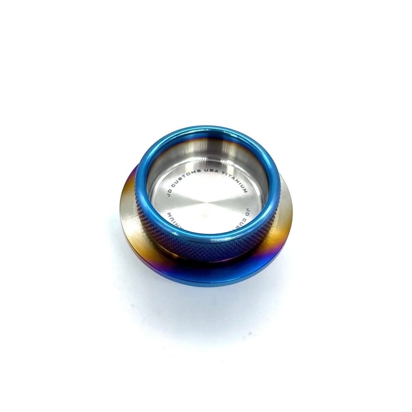 JDC Titanium Oil Cap (R35 GT - R/ Multiple Nissan Applications) - JD Customs U.S.A