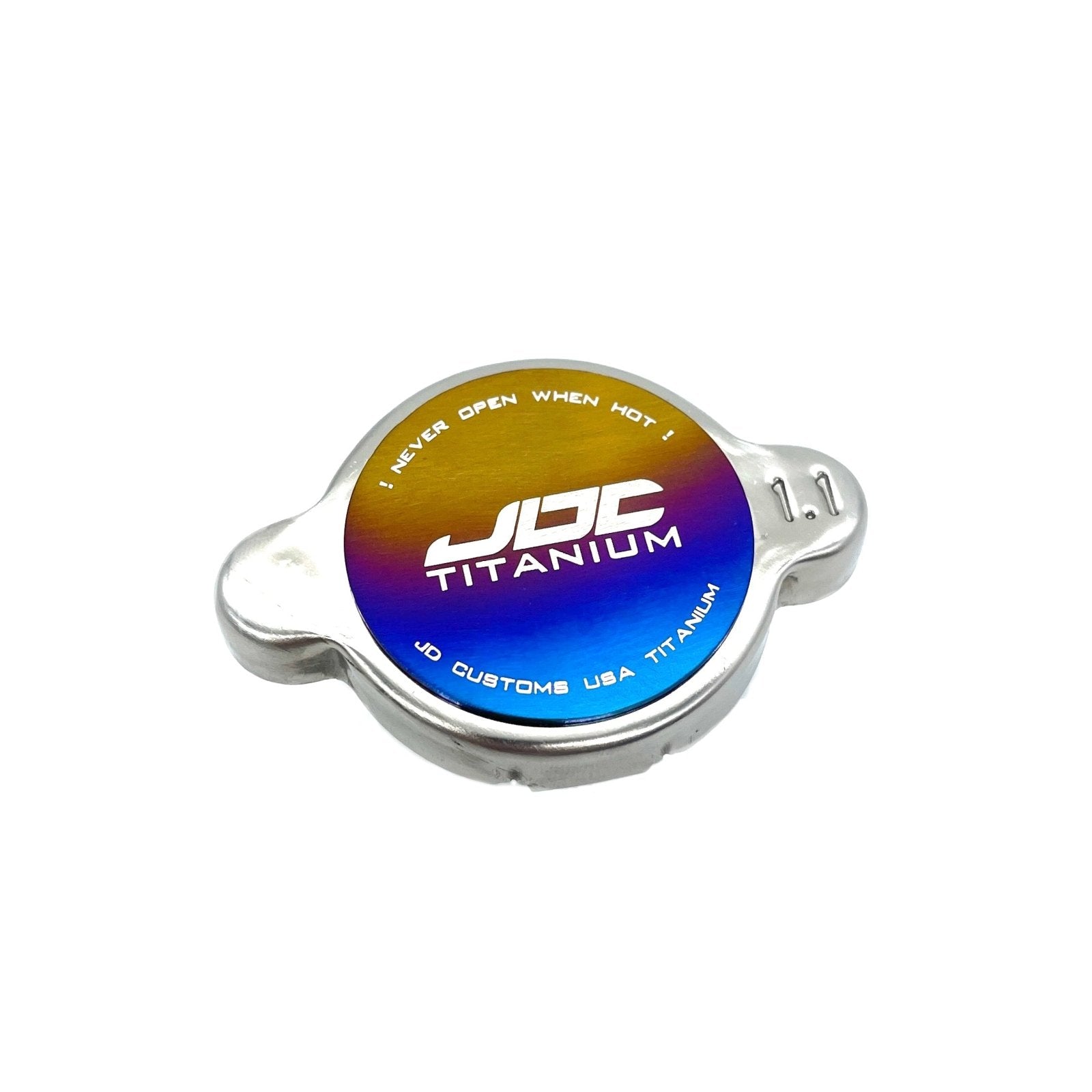 JDC Titanium Radiator Cap Plaque | Universal – JD Customs U.S.A