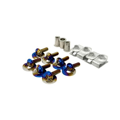 JDC Titanium Radiator Shroud Plastic Clip Replacement Kit (23+ GR Corolla) - JD Customs U.S.A