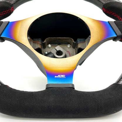 JDC Titanium Steering Wheel Overlay (Evo 7/8/9) - JD Customs U.S.A