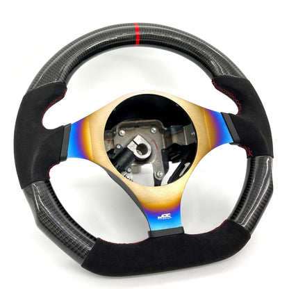 JDC Titanium Steering Wheel Overlay (Evo 7/8/9) - JD Customs U.S.A