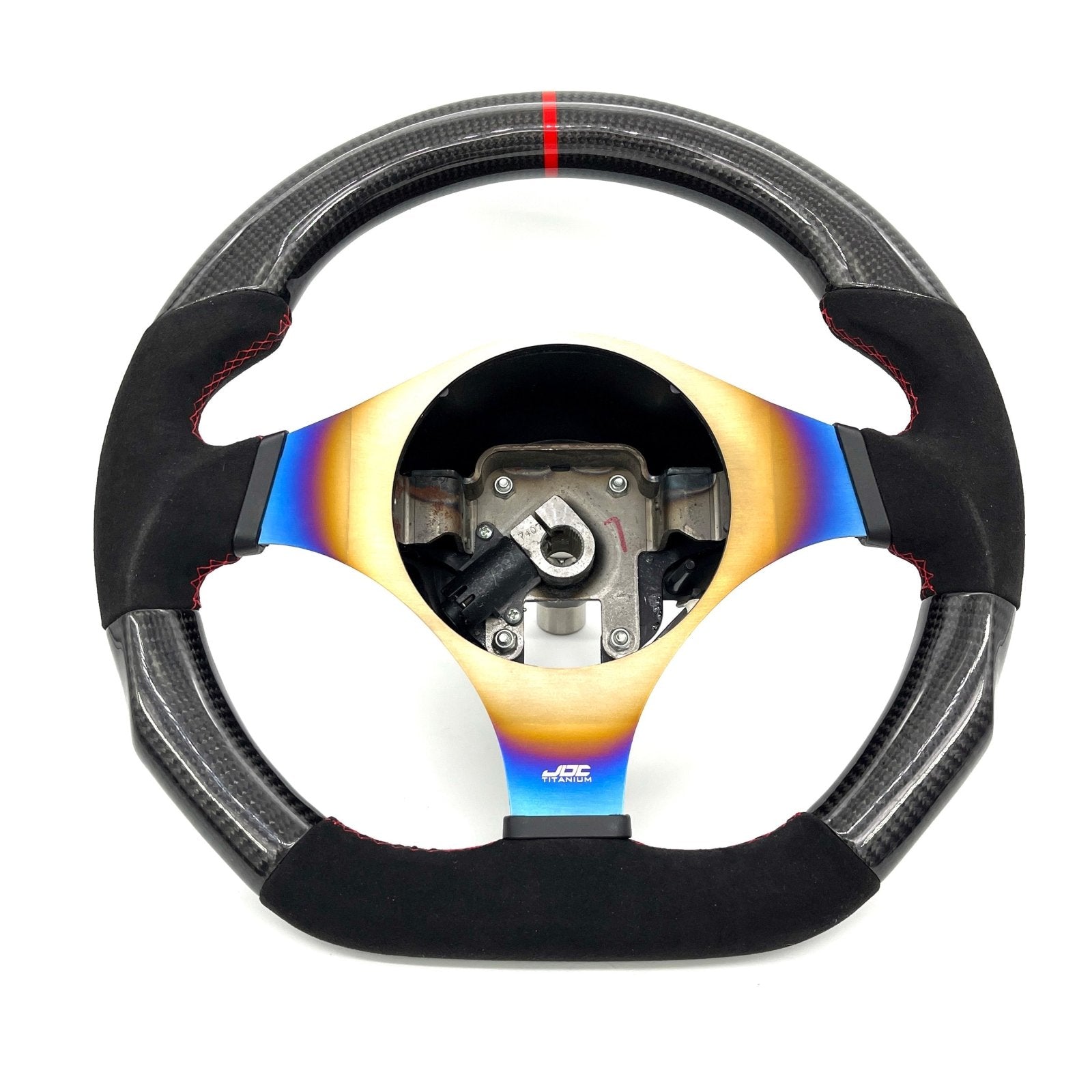 JDC Titanium Steering Wheel Overlay (Evo 7/8/9) - JD Customs U.S.A