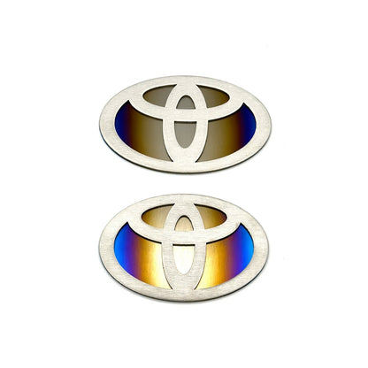 JDC Titanium "Toyota" Badge (A90 Supra/GR86/Universal) - JD Customs U.S.A