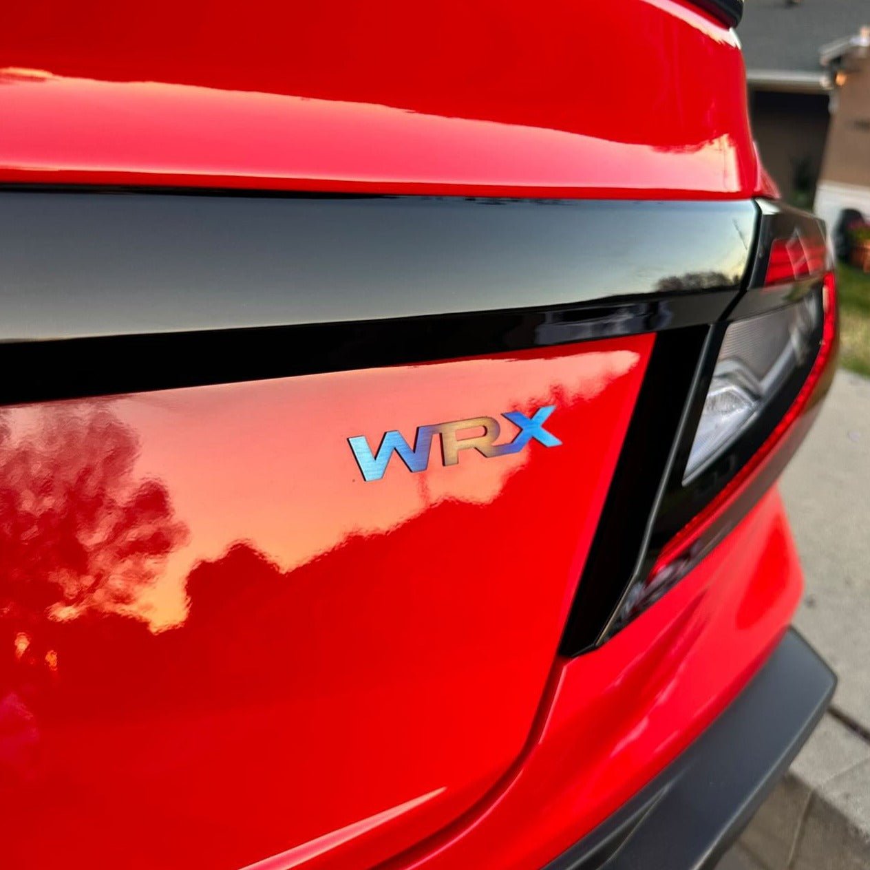 JDC Titanium "WRX" Trunk Badge (15+ WRX) - JD Customs U.S.A