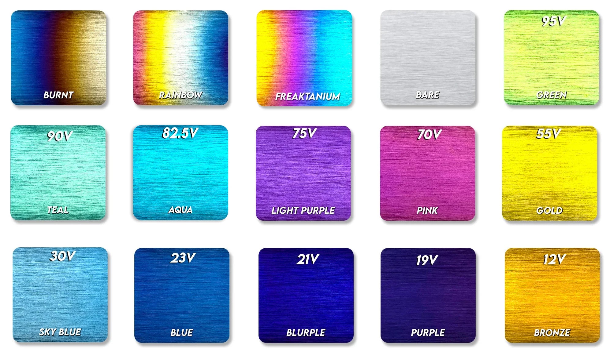 JDC Titanium Color Options