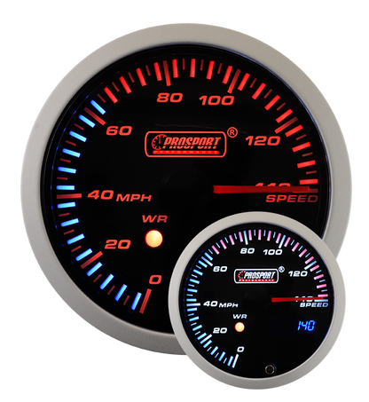 Prosport 3-1/3" JDM Electrical Speedometer With Peak/Warning