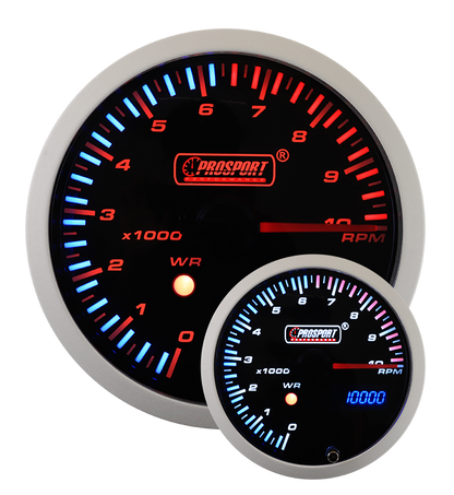 Prosport 3-1/3" JDM Electrical Tachometer With Peak/Warning