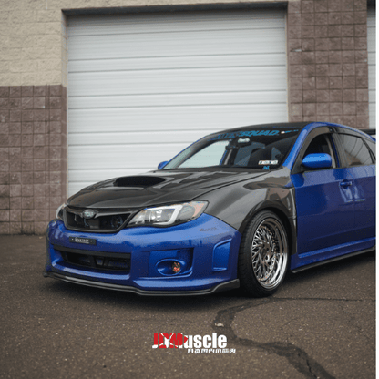Guardabarros estilo OE JDMuscle Tanso de fibra de carbono/FRP para Subaru STI 08-14 / WRX GRB/GVB 11-14