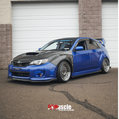 JDMuscle [08-14 WRX/STI] Tanso Carbon Fiber CS Style Side Skirt