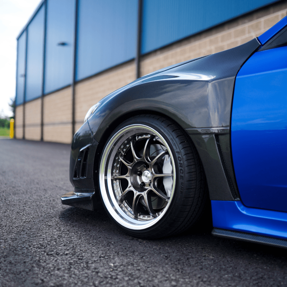 JDMuscle VS Style Front Bumper - FRP / Carbon Fiber (10-14 WRX / 08-14 STI)