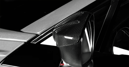 JDMuscle Tanso RAR Style Carbon Fiber Side Mirror Covers - 2013+ BRZ/FRS/86
