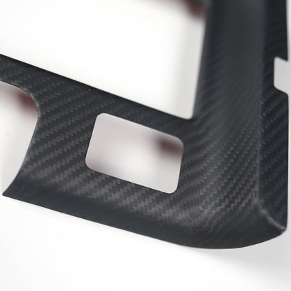 JDMuscle Tanso Dry Carbon Fiber Cup Holder Cover (15-21 Subaru STI)