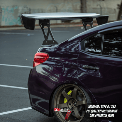 JDMuscle 15-21 WRX/STI Carbon Fiber Replacement Spoiler Base for JDMuscle VS Style Euro GT or Varis GT Wing