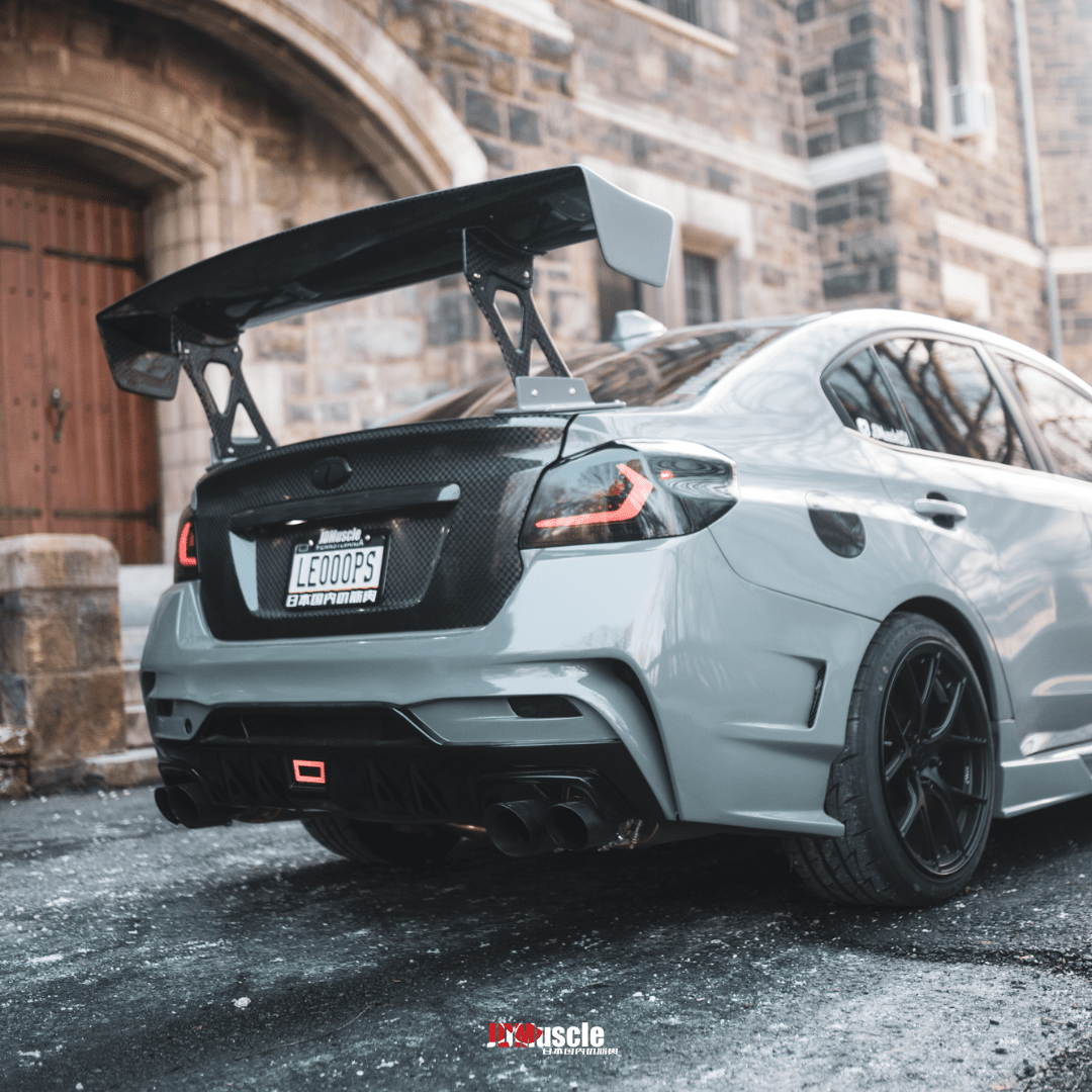 JDMuscle Tanso Carbon Fiber OE Style Trunk w/ Garnish | Multiple Carbon Fiber Weave Available - 15-21 WRX/STI