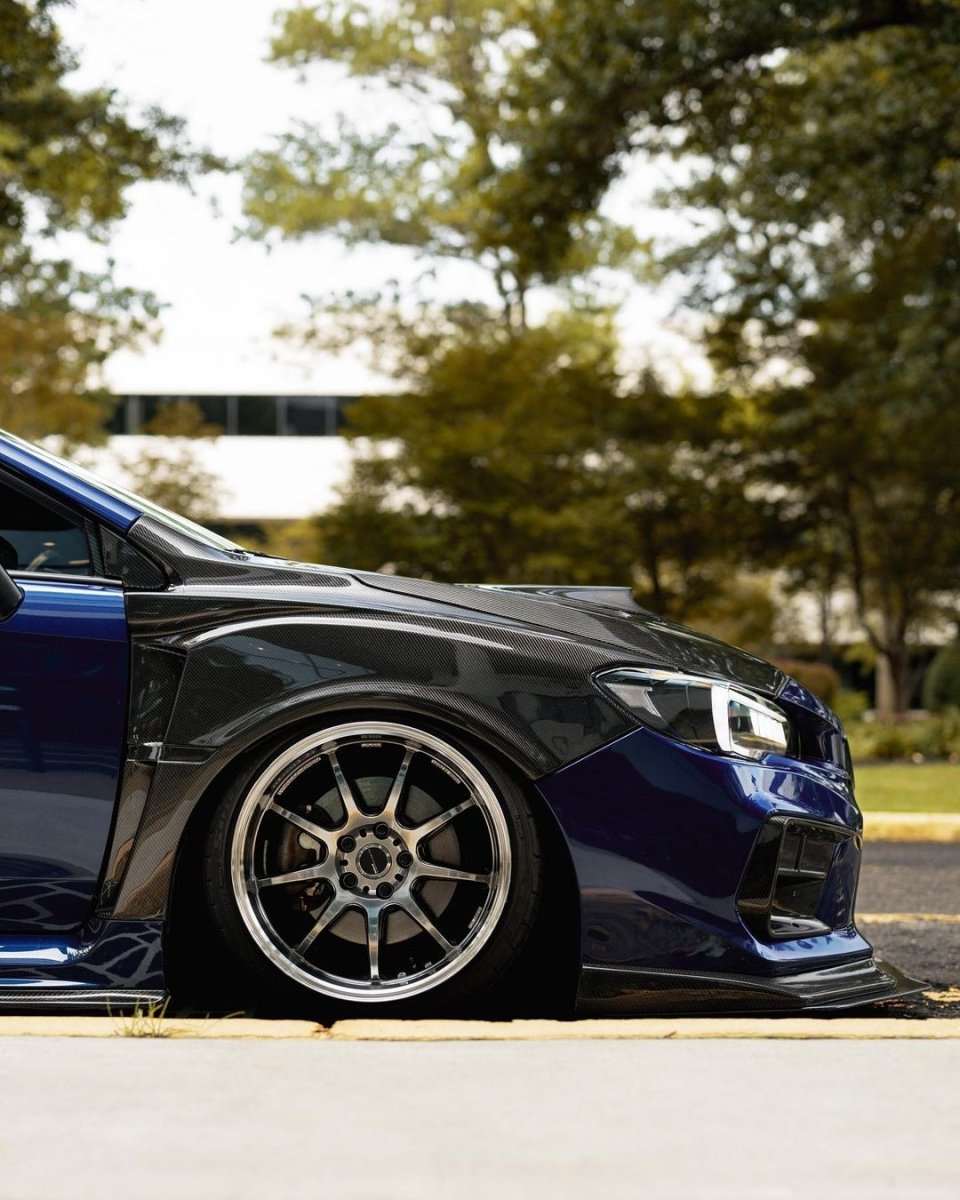 JDMuscle VS Style Carbon Fiber/FRP Fenders (15-21 Subaru WRX/STI)