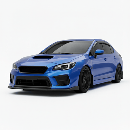 JDMuscle CS Style V2 Front Bumper Grille-Paint Matched/Gloss Black (18-21 WRX/STI)