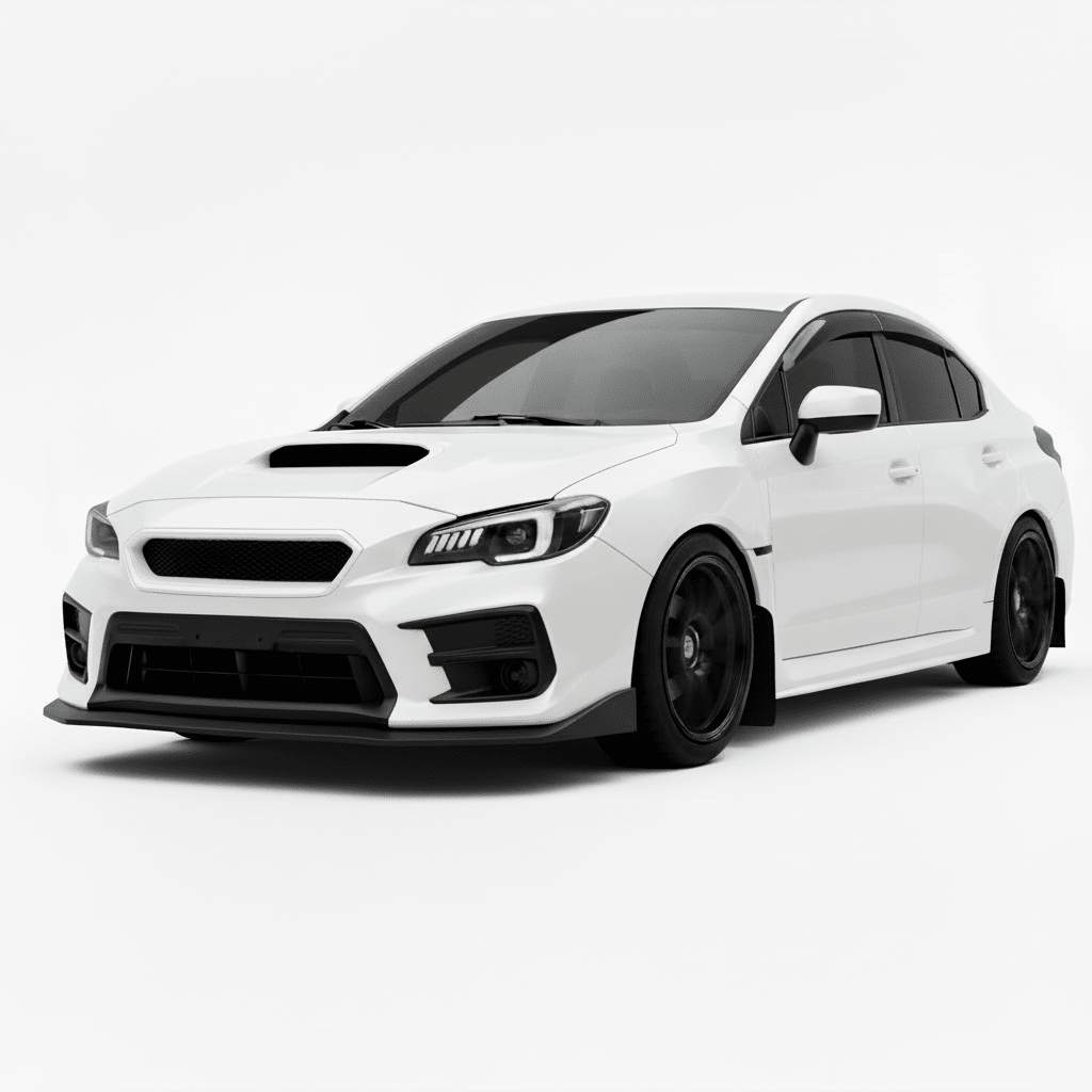 JDMuscle CS Style V2 Front Bumper Grille-Paint Matched/Gloss Black (18-21 WRX/STI)