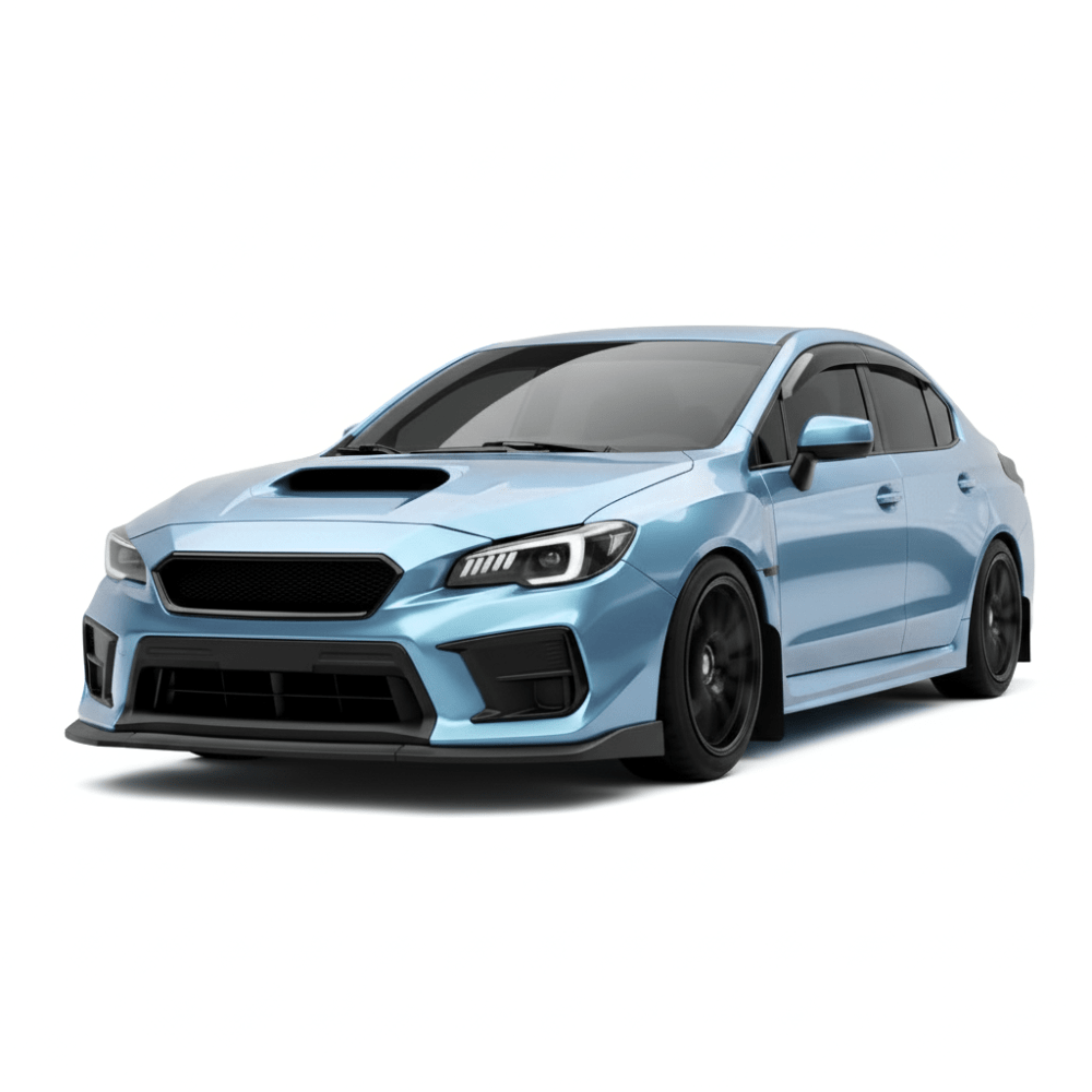 JDMuscle CS Style V2 Front Bumper Grille-Paint Matched/Gloss Black (18-21 WRX/STI)