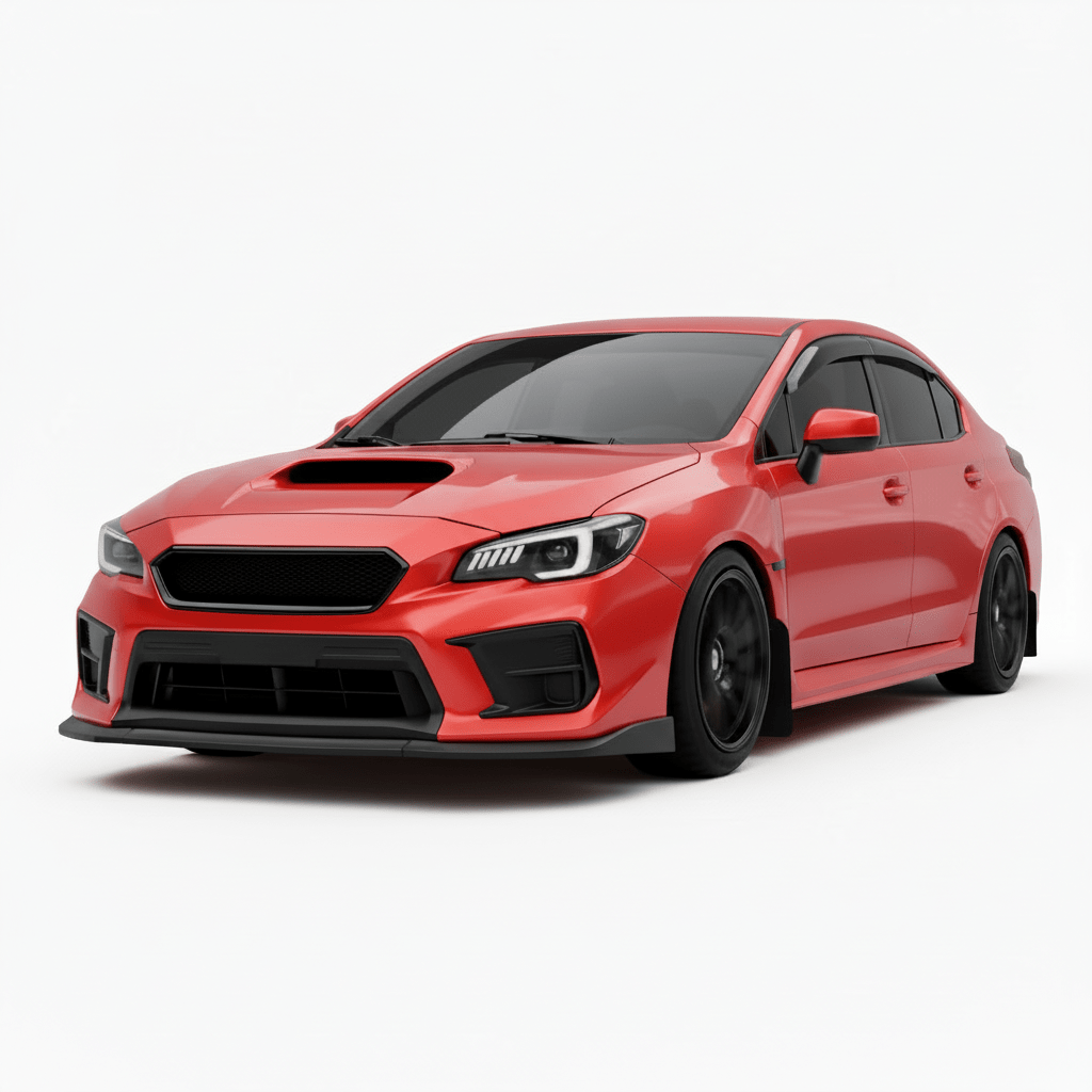 JDMuscle CS Style V2 Front Bumper Grille-Paint Matched/Gloss Black (18-21 WRX/STI)