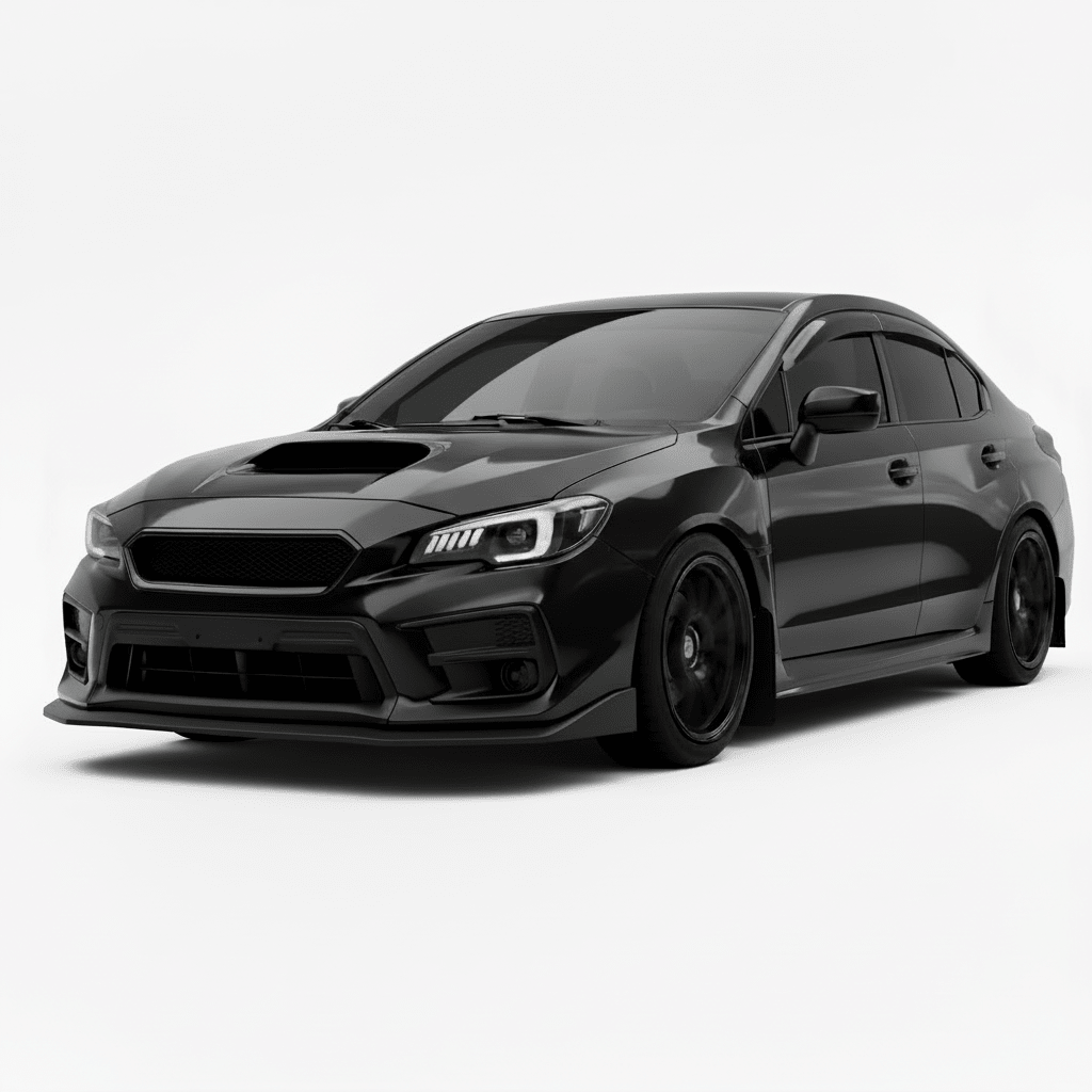 JDMuscle CS Style V2 Front Bumper Grille-Paint Matched/Gloss Black (18-21 WRX/STI)