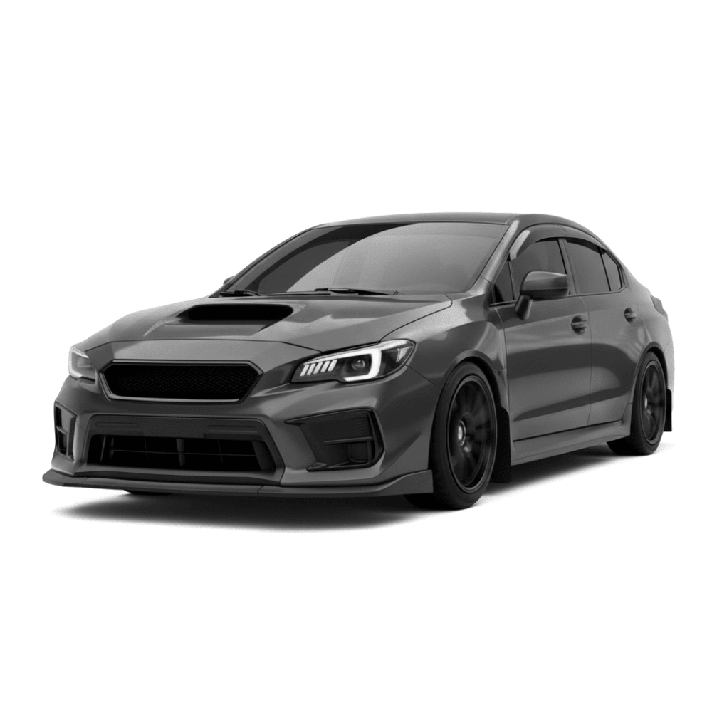 JDMuscle CS Style V2 Front Bumper Grille-Paint Matched/Gloss Black (18-21 WRX/STI)