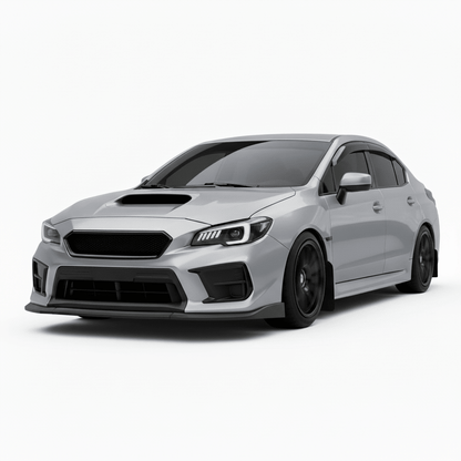 JDMuscle CS Style V2 Front Bumper Grille-Paint Matched/Gloss Black (18-21 WRX/STI)