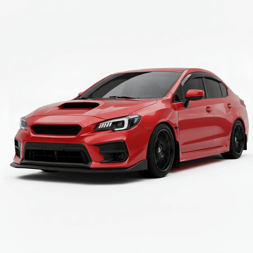 JDMuscle CS Style V2 Front Bumper Grille-Paint Matched/Gloss Black (18-21 WRX/STI)