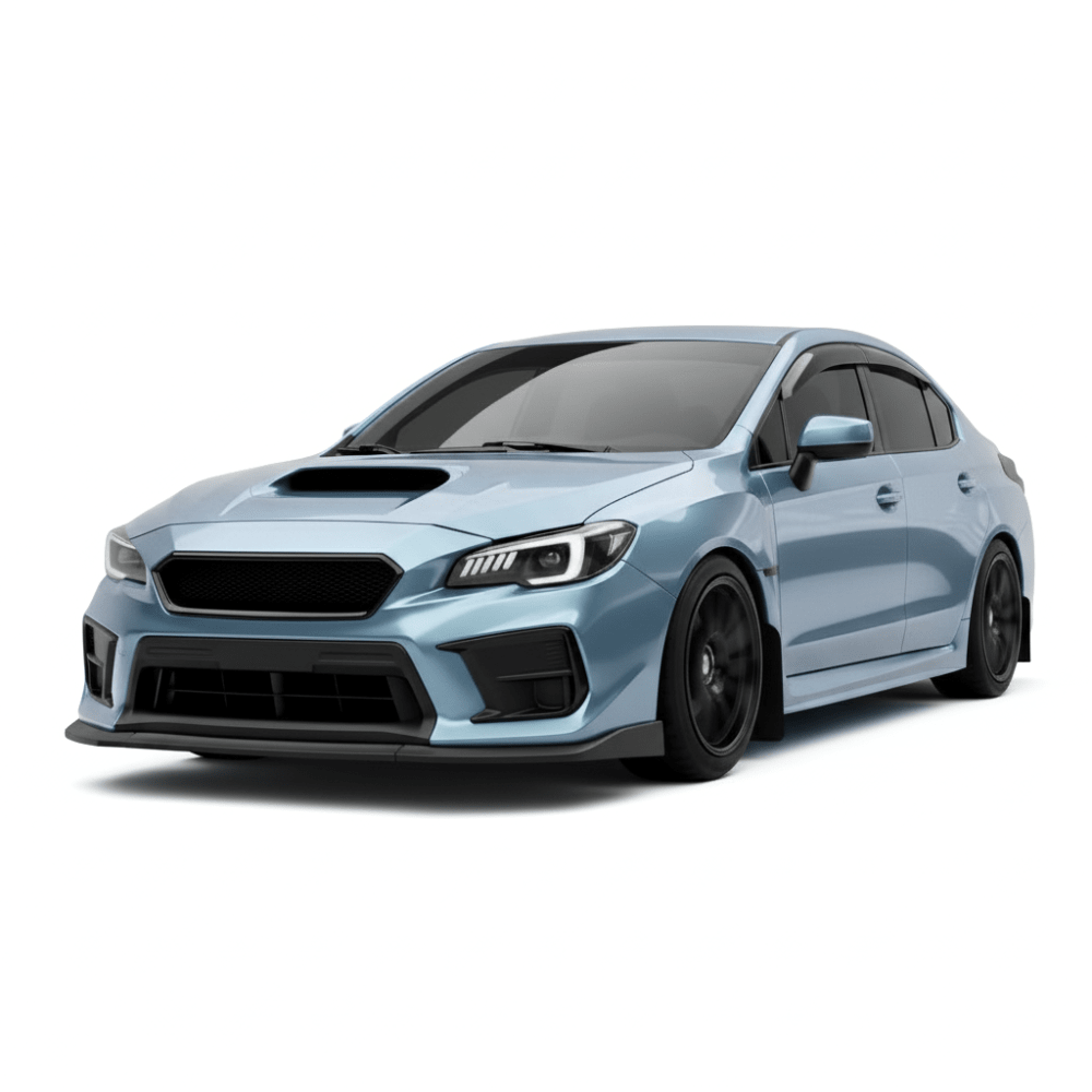 JDMuscle CS Style V2 Front Bumper Grille-Paint Matched/Gloss Black (18-21 WRX/STI)