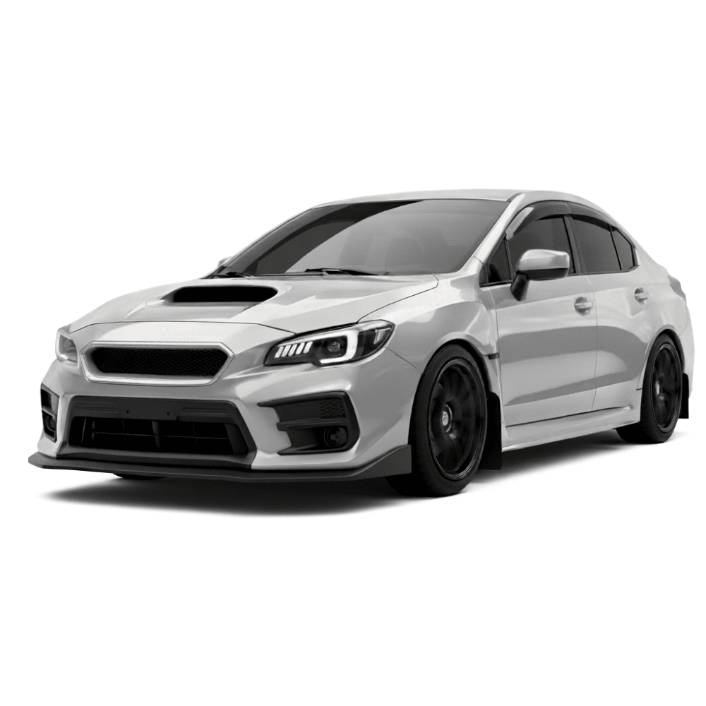 JDMuscle CS Style V2 Front Bumper Grille-Paint Matched/Gloss Black (18-21 WRX/STI)