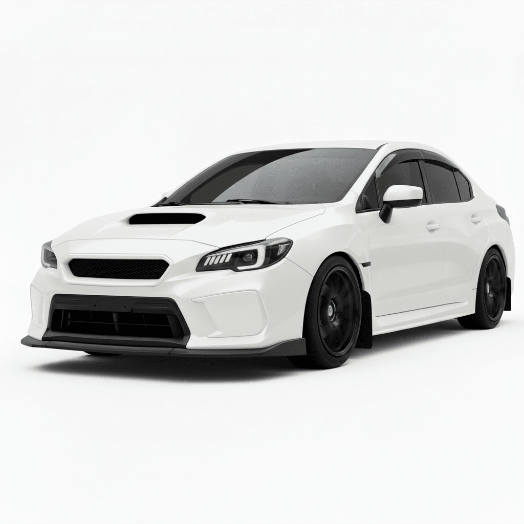 JDMuscle CS Style V2 Front Bumper Grille-Paint Matched/Gloss Black (18-21 WRX/STI)