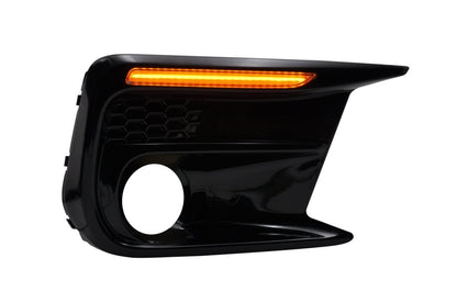 JDMuscle [18-21 WRX/STI] JDM Style Sequential Turn+Drl Bezel w/ Fog Light Cut Out
