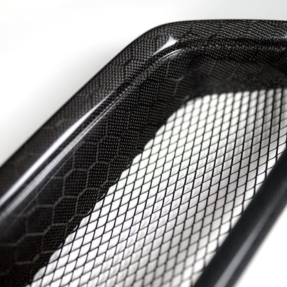 Parrilla de fibra de carbono JDMuscle [WRX/STI 18-21] V2 | Sarga/Panal de abeja