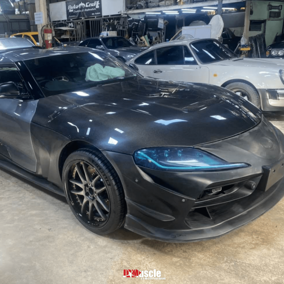 JDMuscle Tanso Carbon Fiber Hood V1  - 2020+ Toyota Supra GR A90/A91