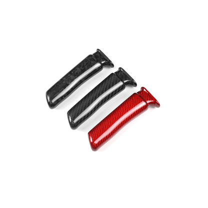 Manija de freno de mano JDMuscle [WRX 22-25 / WRX/STI 15-21 / BRZ/GR86 22-25] de fibra de carbono - Negra/Roja/Forjada 