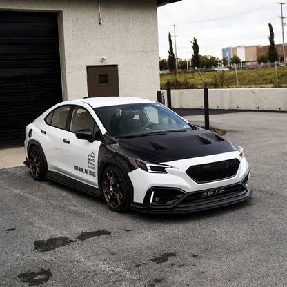 JDMuscle [WRX 22-25 con FMIC] Capó sin pala de fibra de carbono V1