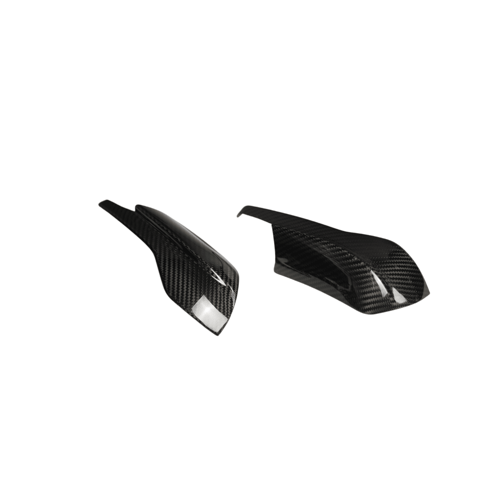 JDMuscle [22-25 WRX] Tanso Dry Carbon Fiber Side Mirror Lower Trim Covers w/ Gloss Finish