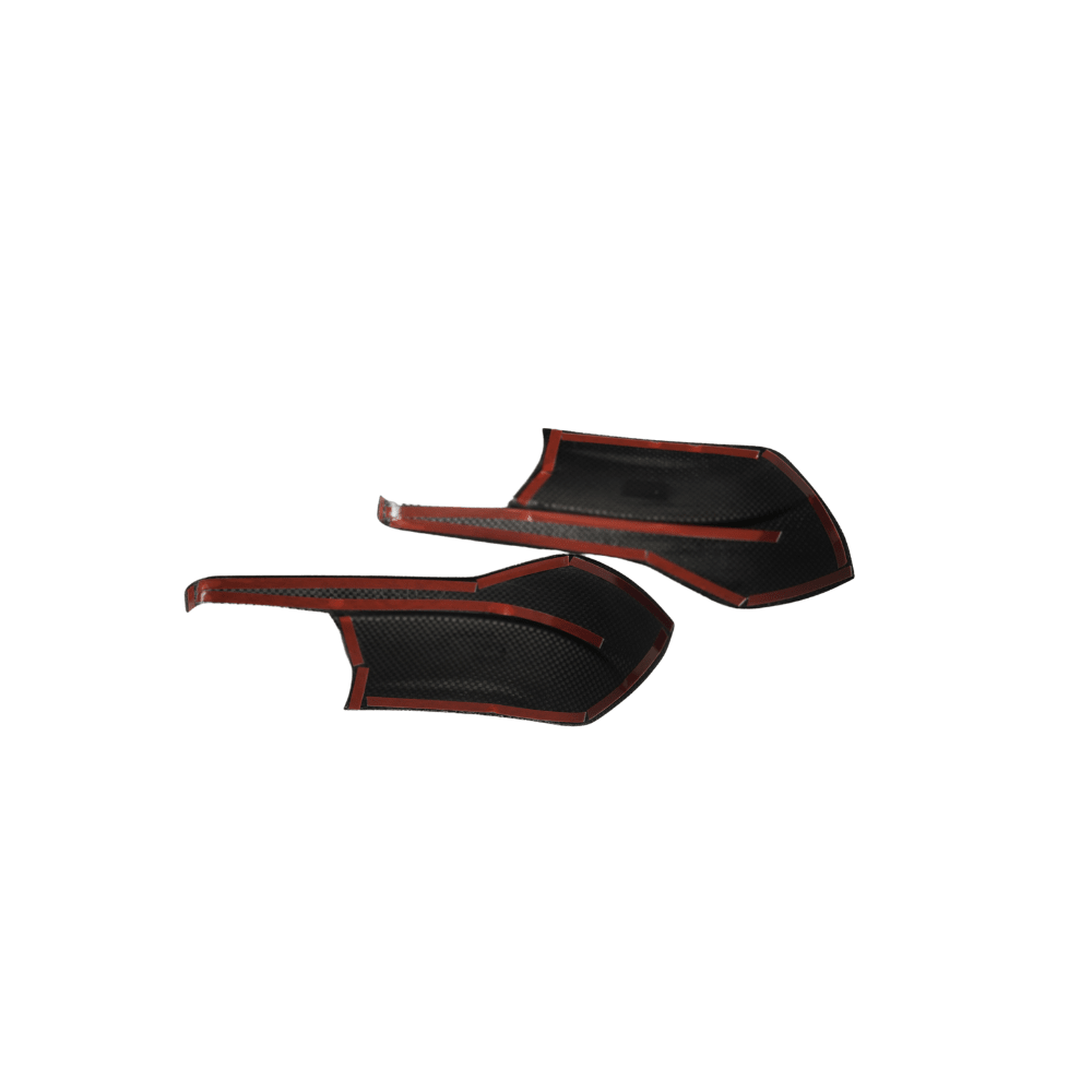 JDMuscle [22-25 WRX] Tanso Dry Carbon Fiber Side Mirror Lower Trim Covers w/ Gloss Finish
