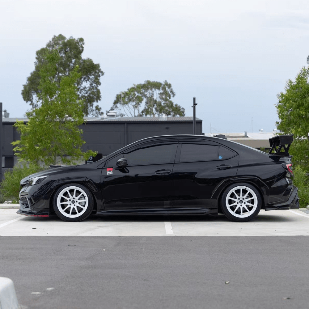 JDMuscle [22-26 WRX] 3-Piece V2 Front Lip | Paint Matched / Carbon Fiber (JDM-WRX22-FLD#B)
