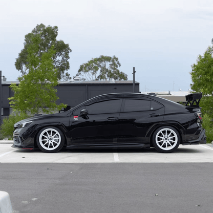 JDMuscle [22-26 WRX] 3-Piece V2 Front Lip | Paint Matched / Carbon Fiber (JDM-WRX22-FLD#B)