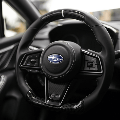 JDMuscle [22-25 WRX] Airbag Cover - Leather / Alcantara