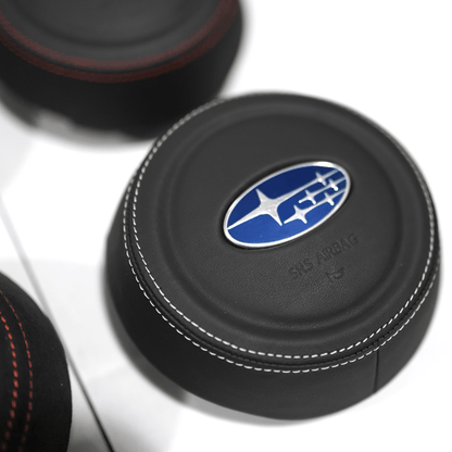 JDMuscle [22-25 WRX] Airbag Cover - Leather / Alcantara