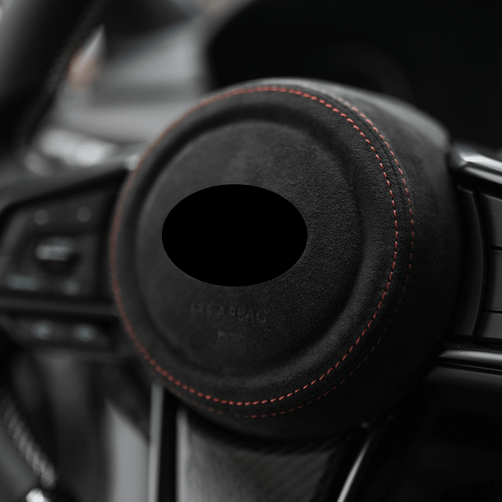 JDMuscle [22-25 WRX] Airbag Cover - Leather / Alcantara