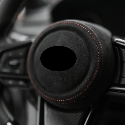 JDMuscle [22-25 WRX] Airbag Cover - Leather / Alcantara