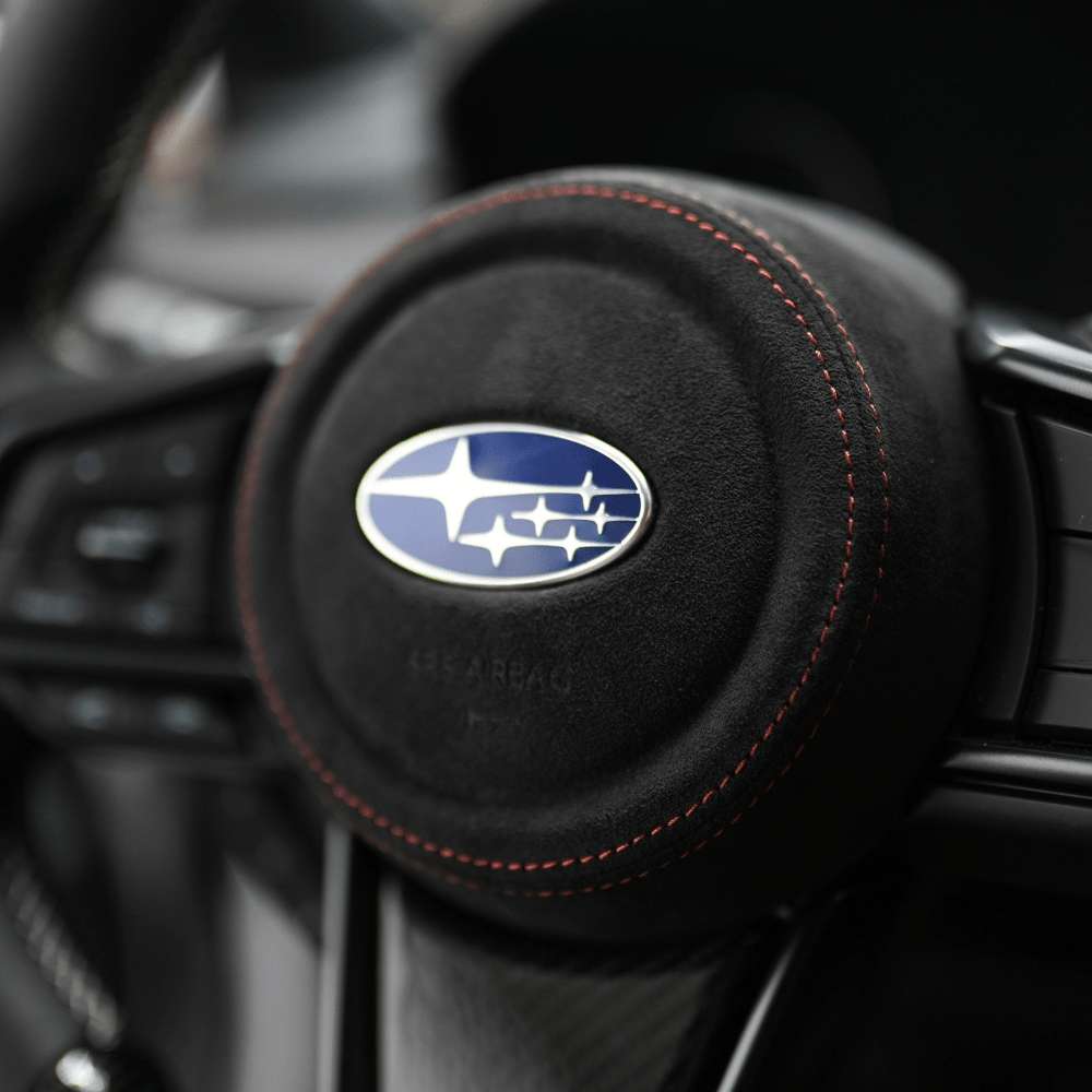 JDMuscle [22-25 WRX] Airbag Cover - Leather / Alcantara